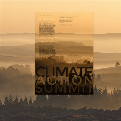 CLIMATE ACTION SUMMIT adobe illustrator climatechange flyer magazine magazine design nature poster print printdesign