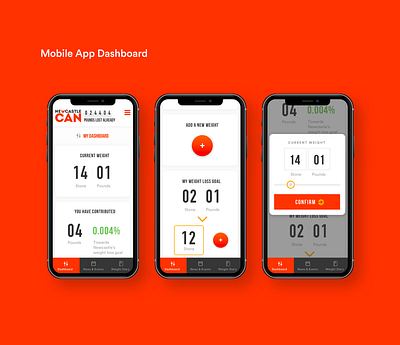 Weight loss tracker casestudy mobile app tracker tracker app ui ux weightloss