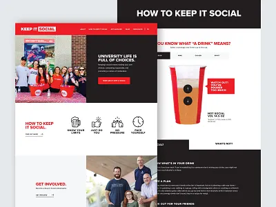 Keep It Social - Web Design design ui ux web website