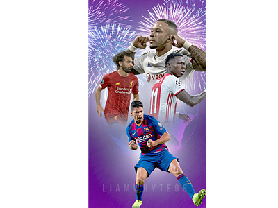 Champions League Group Stage Day 4 - Recap Design ajax barcelona champions league champions league group stage design fifa fifa 20 football football club football design football edit footballer illustration liverpool liverpool fc lyon photoshop poster soccer edit wallpaper