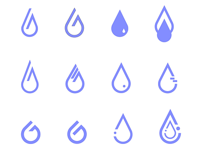 Logo Design Samples (Urban Petrichor) advertising aiga brand branding creative design graphicdesign illustration logo logodesign marketing raindrop toronto ui urban ux visualidentity