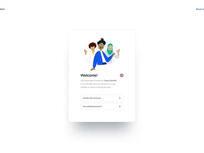 Welcome Screen app design flat illustration typography ui ux vector web web design