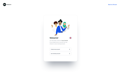 Welcome Screen app design flat illustration typography ui ux vector web web design