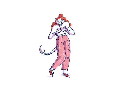 Scorpio cute girl illustration scorpio zodiac