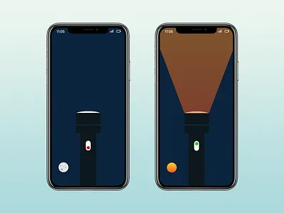 Trouch Light On-Off Switch DailUI dailyui mobile photoshop xd design