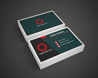 business card adobe photoshop businesscard dabble sided design illustration logo simple standerd typography