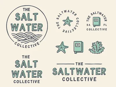 The Seawater Collective branding design education logo ocean sea