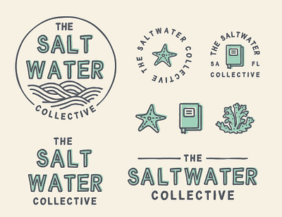 The Seawater Collective branding design education logo ocean sea