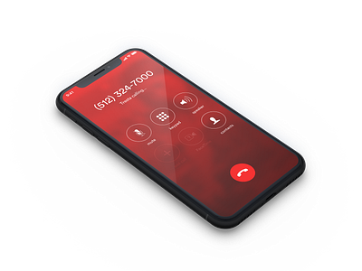 Custom Calling Screen apple call iphone iphone xs mock mockup phone