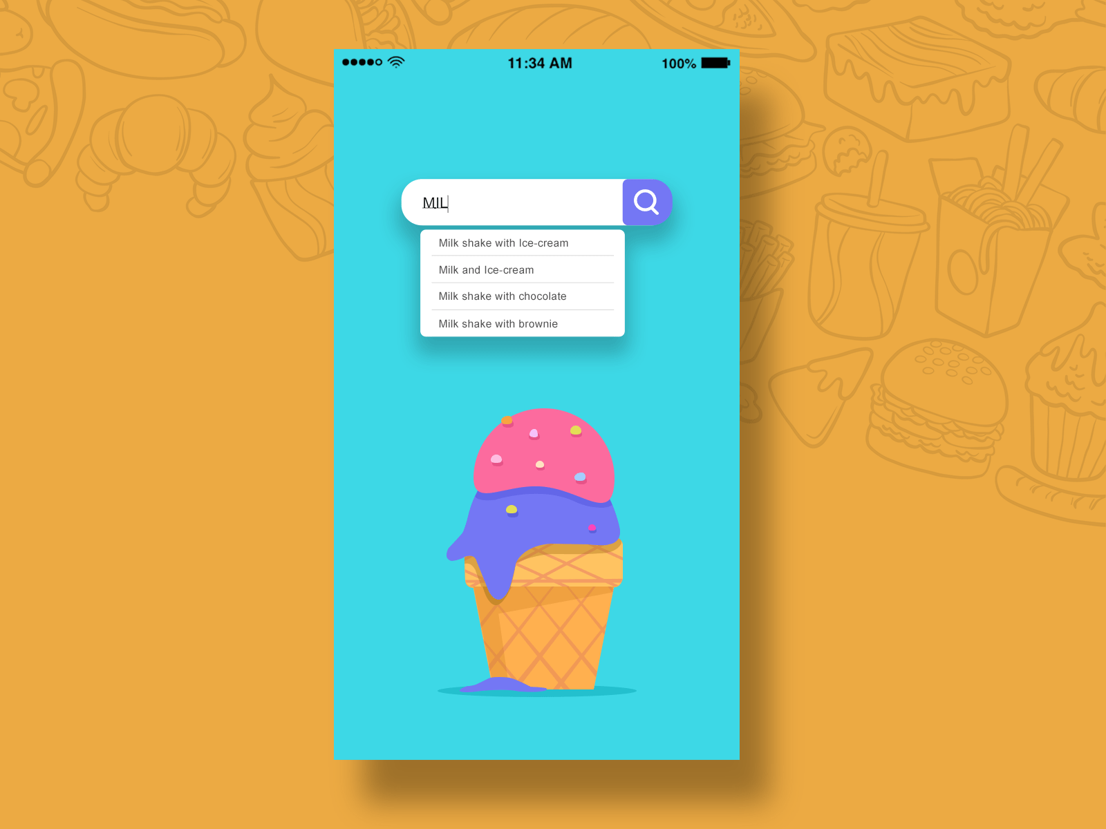 Search Daily UI 023A app clean design flat icon ios minimal ui ux web