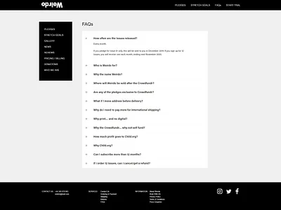 Weirdo Project #3 free magazine start start trial startup trial trials uiux