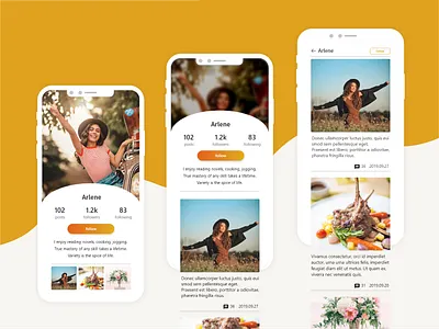 Daily UI 006 User Profile 006 app dailyui user profile