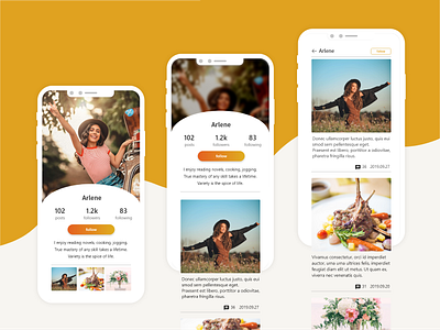 Daily UI 006 User Profile 006 app dailyui user profile