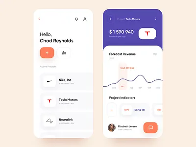 Consulting Service — Design Concept accounting app design budget crm dashboard finance interface mobile app payment service design