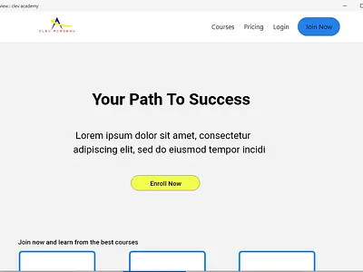 clev academy ui ui ux ui designs uidesign uiux webdesign website