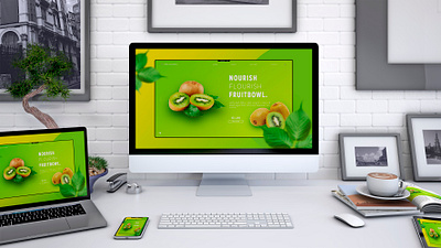 Site design for presentation citrus fruit uxdesign webdesign