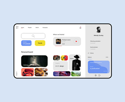 Podcast light website design graphicdesign mobile ui ui design