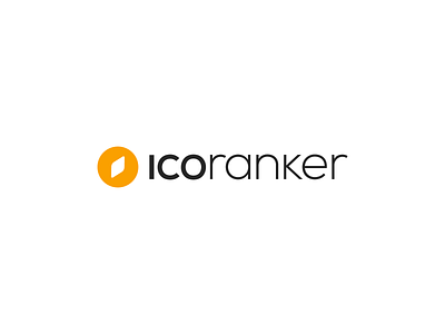 ICOranker bitcoin branding ethereum finance icoranker logo logo design logotype minimal money orange simple technology token type