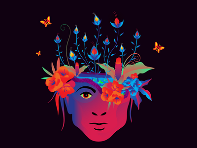 MINDLESS...... colours design flowers humanity illustration india inktober2019 mindless vector