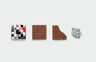 Square chocolate Bauhaus bauhaus branding chocolate design food illustration ui vector