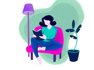 Book reading books illustration people reading list