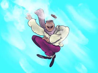 Inktober Day 2 – Mindless air character halloween illustration inktober inktober2019 mindless pot