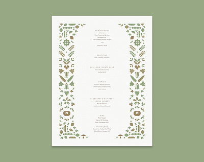 Vegan Pop-up Menu at The Bachelor Farmer color food healthy iconography illustration menu organic paint pattern typography vegan