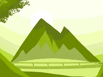 Green animation design flat illustration illustrator ui