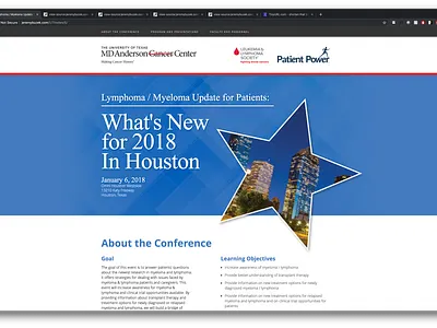 Lymphoma / Myeloma Update for Patients: houston ux ui website