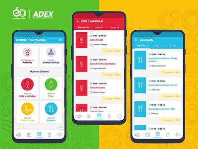 APP Expoalimentaria 2019 PROGRAM app design icon ui user friendly ux vector