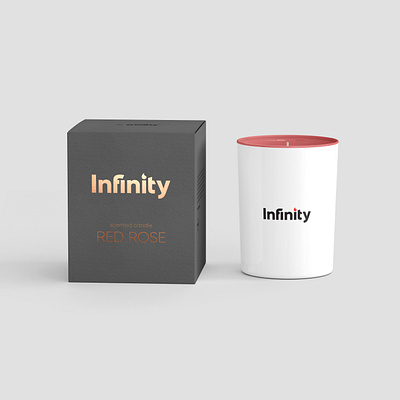 Infinity Candles branding candle candle logo design graphic design logo logo design logos logotype logotypedesign logotypes package packaging design packaging mockup scented candle