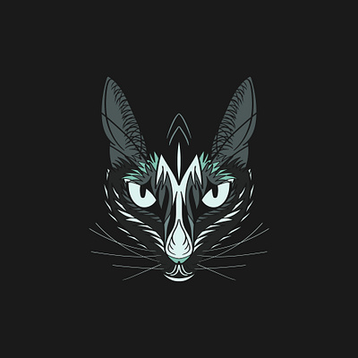 Dark Cat Design flatdesign illustration illustrator vector