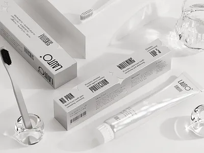 LAUTO box branding foil packaging toothpaste
