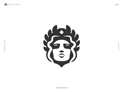 Victoria branding concept goddess logo roman vector victoria