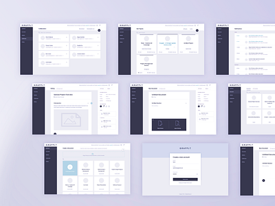 Grapple.io - Wireframes app high fidelity platform prototype research saas sketch ui uidesign ux uxdesign website wireframes