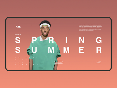 Promo Menswear Page concept design fashion inspiration menswear sport ui web