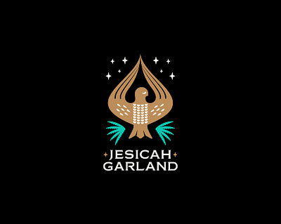 Jesicah Garland Nº 6 branding design hawk icon illustration logo yoga yoga logo