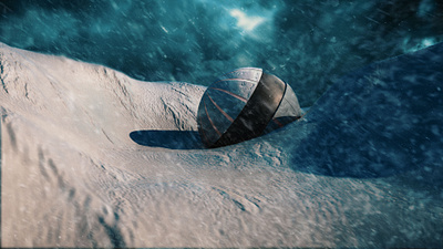 Genesis 3d adventure cinema4d design graphic mountain snow space spaceship storm