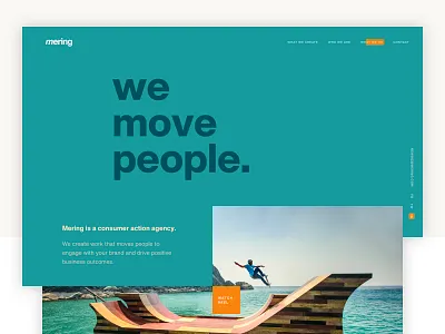 Mering Final Direction art direction branding design digital graphic design landing page ui uiux ux web design