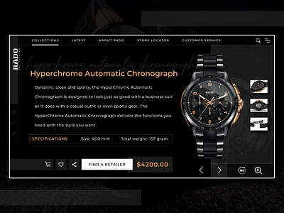 Rado Page Redesigned adobexd design landing page landing page concept landing page design ui ui design uidesign uiux uiuxdesign ux ux design uxui webdesign