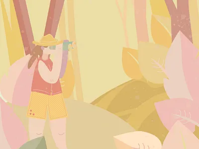 Illustration Tourist in the jungle art artist design drawing illustration illustration art illustrator jungle photoshop tourist vector