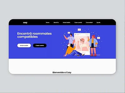 Cozy - Encuentra rommates compatibles design ui uidesign ux ux design