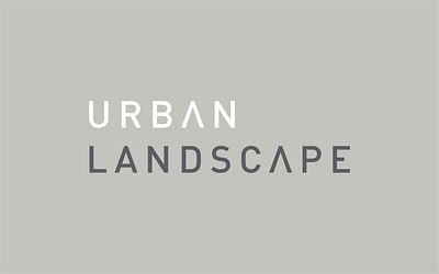 Urban Landscape Logotype brand branding design floor flooring furniture grey identity logo logotype logotypes luxury type typography