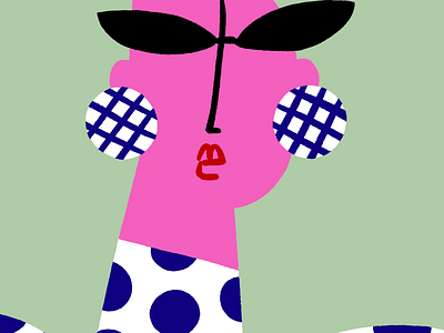 Cool woman cool glasses illustration woman