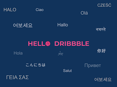 Hello Dribbble! artwork debut debut shot design designer first shot graphics graphics design icon illustration invisionstudio shot typography ui uiux ux ux design vector