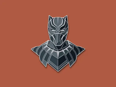Black Panther Pins black panther dan kuhlken design dkng dkng studios enamel pin geometric icon mask nathan goldman pin vector