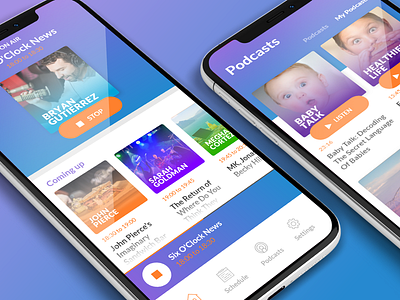 Radio App app app design design ios ios app music app podcast app ui ux