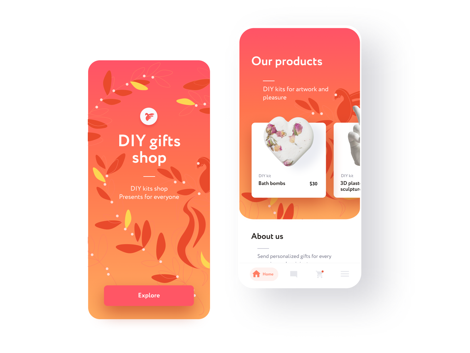 Example of E commerce app