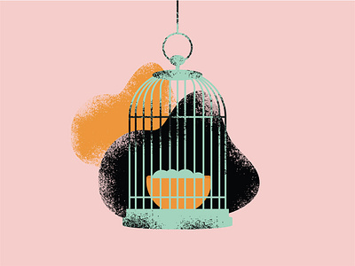 3/30 vectober - Bait cage fall halloween illustration inktober inktober2019 vectober