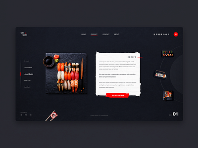 sushi&smushi 2danimation best designer ever branding design flat minimal sushi sushi roll ui design ux uxui website